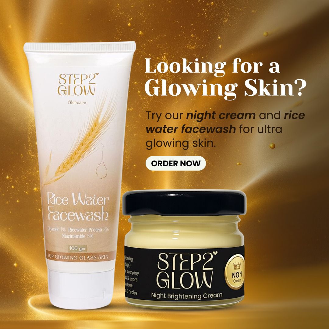 Night Brightening Cream | Rice Water Facewash Combo